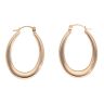 9ct Yellow Gold Plain Hoop Earrings