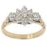 18ct Yellow Gold 0.50ct Brilliant Cut Diamond Cluster Ring