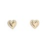 9ct Yellow Gold Heart Stud Earrings