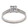 18ct White Gold 0.40ct Diamond Cluster Ring