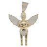 9ct Yellow Gold Cherub Cubic Zirconia Pendant