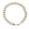9ct Yellow Gold Curb Bracelet 8.5"