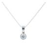 18ct White Gold 0.33ct Diamond Pendant and Chain 16"