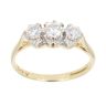 18ct Yellow Gold 0.55ct Diamond Trilogy Ring