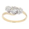 18ct Yellow Gold 1.20ct Brilliant Cut Diamond Trilogy Ring