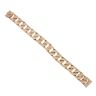 9ct Yellow Gold Textured Curb Bracelet 8"
