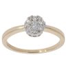 9ct Yellow Gold 0.30ct Brilliant Cut Diamond Cluster Ring