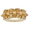 9ct Yellow Gold Citrine Fancy Cluster Ring
