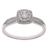 9ct White Gold 0.55ct Brilliant Cut Diamond Cluster Ring