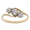18ct Yellow Gold 0.60ct Brilliant Cut Diamond Trilogy Ring