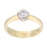 18ct Yellow And White Gold 0.25ct Diamond Solitaire Ring
