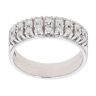 18ct White Gold 0.35ct Brilliant Cut Diamond Two Row Ring