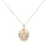 9ct Yellow Gold 0.10ct Diamond Locket And Chain 18"