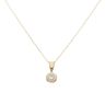18ct Yellow Gold 0.50ct Brilliant Cut Diamond Solitaire Pendant and Chain 18"