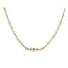 14ct Yellow Gold Monaco Cube Plain Lock Chain 20"