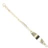 Children's 14ct Yellow Gold Anchor ID Bracelet 5.5"
