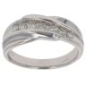 14ct White Gold 0.50ct Brilliant Cut Diamond Crossover Ring