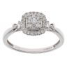 9ct White Gold 0.27ct Brilliant Cut Diamond Cluster Ring