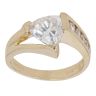 14ct Yellow Gold Cubic Zirconia Ring