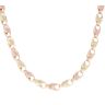 9ct Yellow And Rose Gold Patterned Tulip Chain 28"