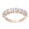 9ct Yellow Gold Cubic Zirconia Half Eternity Ring