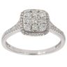 9ct White Gold 0.40ct Brilliant Cut Diamond Cluster Ring
