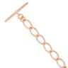 9ct Rose Gold Albert T-Bar Bracelet 7.5"