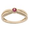 9ct Yellow Gold Ruby Solitaire Ring