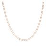 9ct Yellow Gold Square Curb Chain 20"