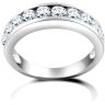 18 Carat White Gold 1.25ct Channel Set Diamond Half Eternity Ring