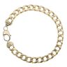 9ct Yellow Gold Curb Bracelet 10"
