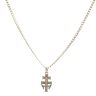 9ct Yellow White and Rose Gold Cherubs Crucifix Pendant and Chain 24"
