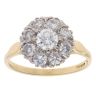 18ct Yellow Gold 1.50ct Diamond Cluster Ring