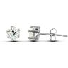 9ct White Gold Claw Set Cubic Zirconia Studs