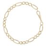 9ct Yellow Gold Figaro Bracelet 9"