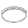 18ct White Gold 0.45ct Brilliant Cut Diamond Half Eternity Ring