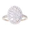 9ct Yellow Gold 1.00ct Diamond Cluster Ring