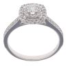 9ct White Gold 0.50ct Brilliant Cut Diamond Cluster Ring