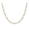 9ct Yellow Gold Diamond Cut Figaro Chain 18"