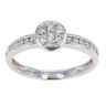 9ct White Gold 0.35cts Diamond Cluster Ring by Anya Belle