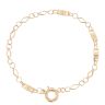 14ct Yellow Gold Greek Key Fancy Bracelet 9"