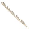 9ct Yellow Gold Cubic Zirconia Horse Bracelet 7.5"