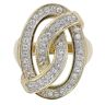 14ct Yellow Gold 0.75ct Diamond Fancy Crossover Ring