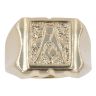 9ct Yellow Gold Masonic Square Signet Ring