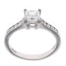 Platinum 0.70ct Princess Cut Diamond Solitaire Ring