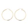 9ct Yellow Gold Plain Hoop Earrings