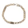 9ct Yellow And White Gold Fancy Bracelet 8"