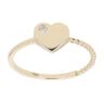 Children's 14ct Yellow Gold Cubic Zirconia Heart Ring
