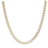 9ct Yellow Gold Double Curb Chain 18"