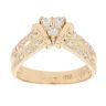 18ct Yellow Gold 0.17ct Brilliant Cut Diamond Fancy Ring